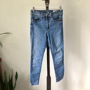 Rag and Bone Frayed Cropped Skinny Jeans